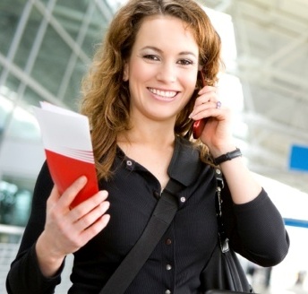 ESTA traveling woman